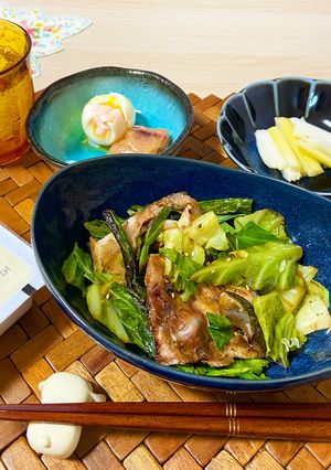 鰤とキャベツのマヨポン炒め-レシピのメイン写真
