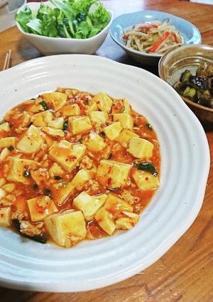 家庭の味噌で！♡鶏ひき肉の麻婆豆腐-レシピのメイン写真