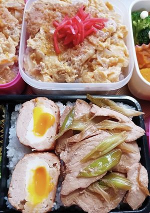 高校生息子、旦那、娘弁当(6/16)-レシピのメイン写真