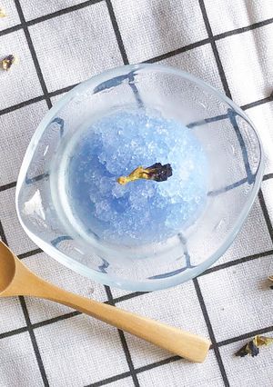 バタフライピーかき氷【かき氷機不要】-レシピのメイン写真