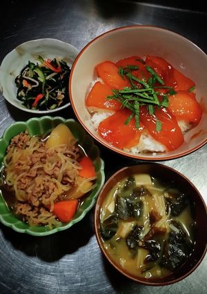漬け鮪御膳！w❨(@≧↺≦@)❩wノ-レシピのメイン写真