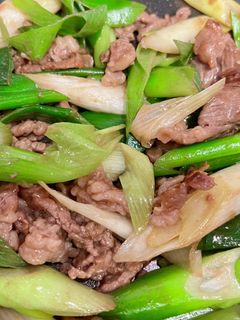 牛肉と長葱のオイスター炒め-レシピのメイン写真