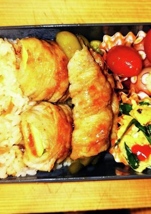 ズッキーニピーマン肉巻き　弁当-レシピのメイン写真