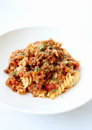 タコス用ミートで【タコミートパスタ】-レシピのメイン写真
