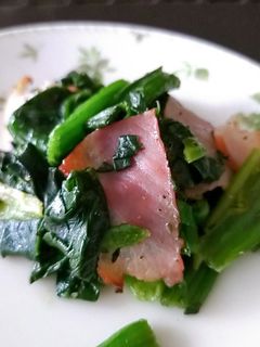 【ベーコンとほうれん草のソテー】-レシピのメイン写真