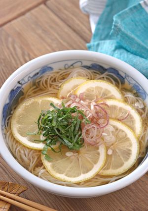 鶏だしさっぱりレモンそうめん-レシピのメイン写真