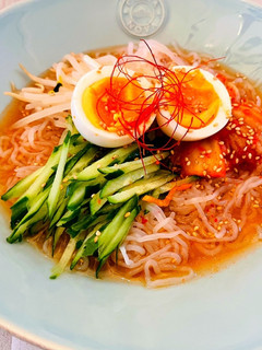 【低糖質】しらたきで美味しいヘルシー冷麺-レシピのメイン写真