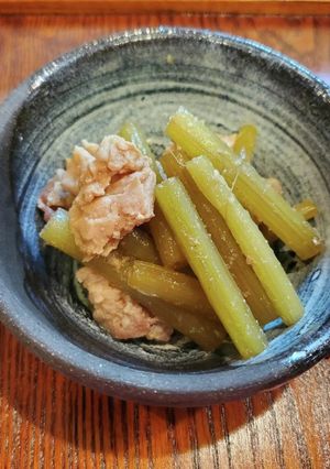 ふきと豚肉の胡麻味噌煮-レシピのメイン写真