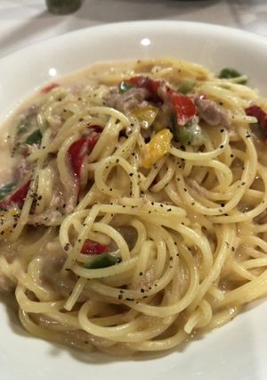 ツナクリームパスタ-レシピのメイン写真