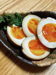 夏にサッパリ!大葉煮卵!-レシピのメイン写真