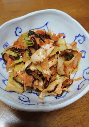 キャベツのキムチ昆布和え-レシピのメイン写真