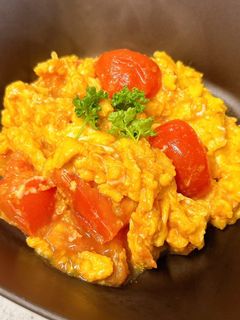 ミニトマトとたまごの中華炒め-レシピのメイン写真