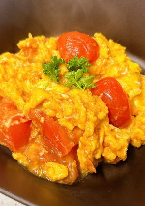 ミニトマトとたまごの中華炒め-レシピのメイン写真