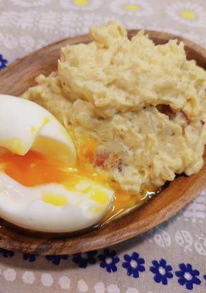 半熟卵とこんがりベーコンのポテトサラダ-レシピのメイン写真