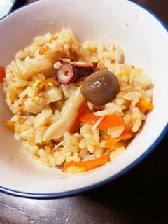 タコとホタテの炊き込みご飯-レシピのメイン写真
