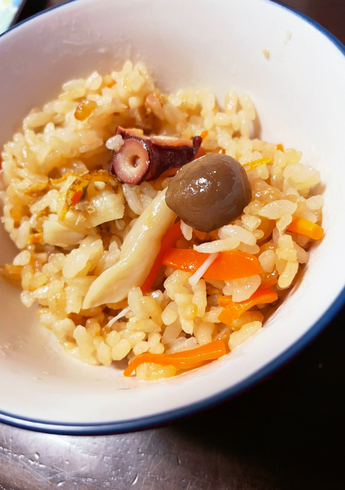 タコとホタテの炊き込みご飯-レシピのメイン写真