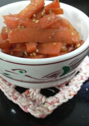 自然の甘み！☆にんじんの味噌きんぴら-レシピのメイン写真
