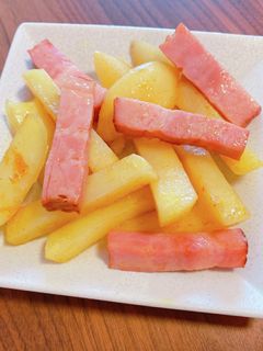 じゃがいもとベーコンのカレー炒め-レシピのメイン写真