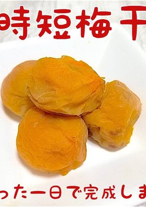 〓1日で完成／時短、炊飯器梅干-レシピのメイン写真