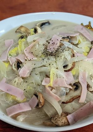 玉ねぎ白菜チーズクリーム煮246kcal-レシピのメイン写真