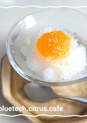 みぞれ氷の柑橘ジャムがけ-レシピのメイン写真
