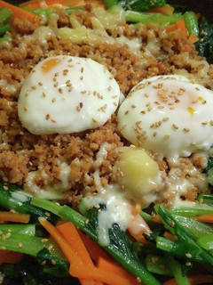 フライパンひとつで!石焼き風ビビンバ-レシピのメイン写真