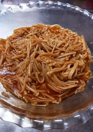 超簡単！ごま油香る韓国風レンチンえのき-レシピのメイン写真