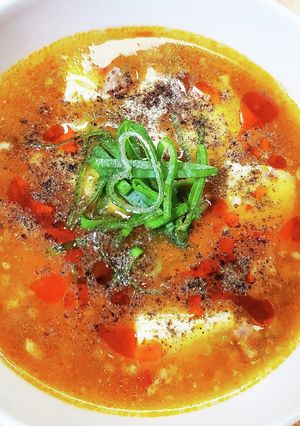 トローン☺絹ごし♬麻婆豆腐スープ-レシピのメイン写真