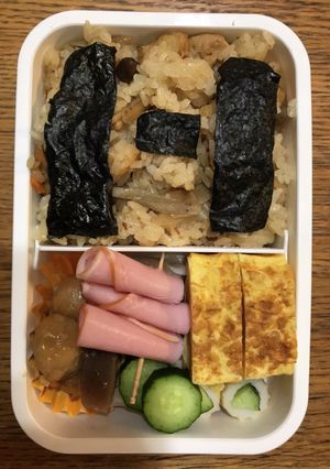 へたくそパパ→高校息子弁当、炊き込みご飯-レシピのメイン写真