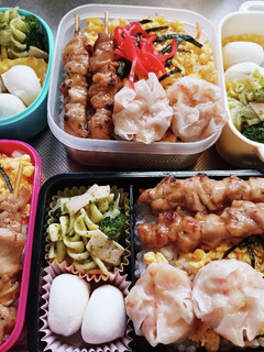高校生息子、旦那、娘弁当(6/17)-レシピのメイン写真