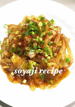 チクワとキャベツのポン酢炒め煮-レシピのメイン写真