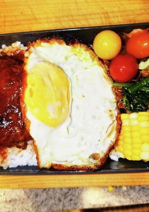 れんこんハンバーグ　弁当-レシピのメイン写真