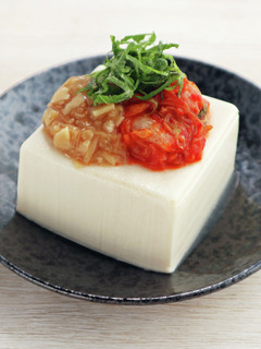 にんにくなめ茸とキムチの冷ややっこ-レシピのメイン写真