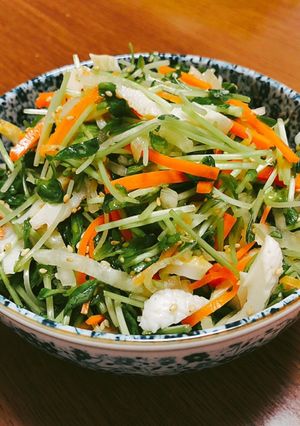 豆苗の彩りサラダ-レシピのメイン写真