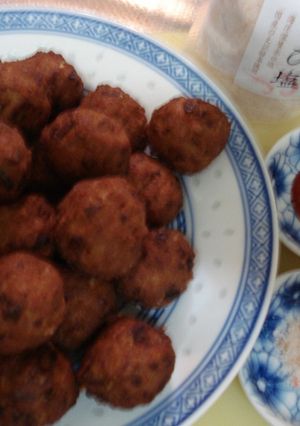 塩で頂くシンプル肉団子-レシピのメイン写真