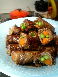 肉まきまきロ-ル☆-レシピのメイン写真