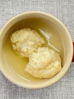 【手づかみ食べ】鶏団子のスープ-レシピのメイン写真
