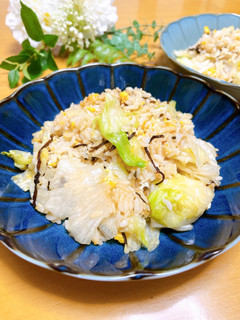 塩昆布とレタスの和風チャーハン-レシピのメイン写真