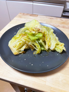 簡単!!キャベツの粉チーズ焼き-レシピのメイン写真