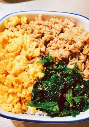 簡単三色丼-レシピのメイン写真