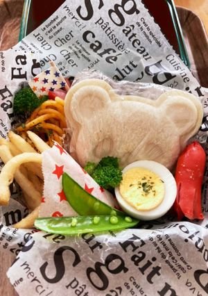 幼稚園児お弁当　パンサンド　簡単-レシピのメイン写真