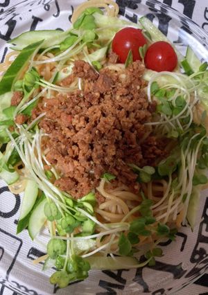 ゼンブヌードルでピリ辛混ぜ麺-レシピのメイン写真