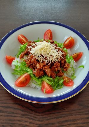 減塩 低たんぱく タコライス 簡単-レシピのメイン写真
