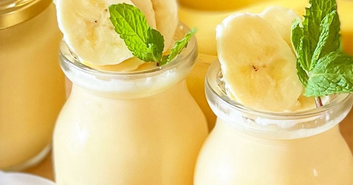 バナナぷりん ゼラチン不使用☆バナナプリン by スミフル 【クックパッド】 簡単