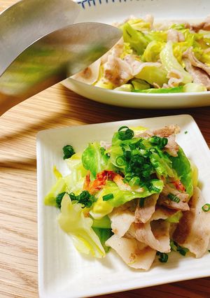 レンジで簡単！豚肉と春キャベツ蒸し-レシピのメイン写真