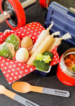 61℃~ サラダチキンスティック弁当-レシピのメイン写真