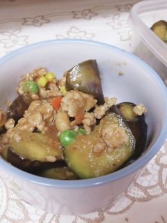 簡単◎茄子の甘味噌そぼろ丼-レシピのメイン写真