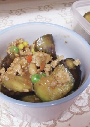簡単◎茄子の甘味噌そぼろ丼-レシピのメイン写真