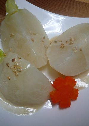 蕪の煮物❀白胡麻ソースがけ-レシピのメイン写真