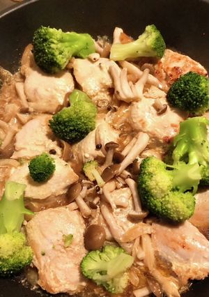 鶏胸肉のマヨ醤油蒸し-レシピのメイン写真